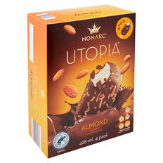 Utopia Almond 4 Pack 428ml